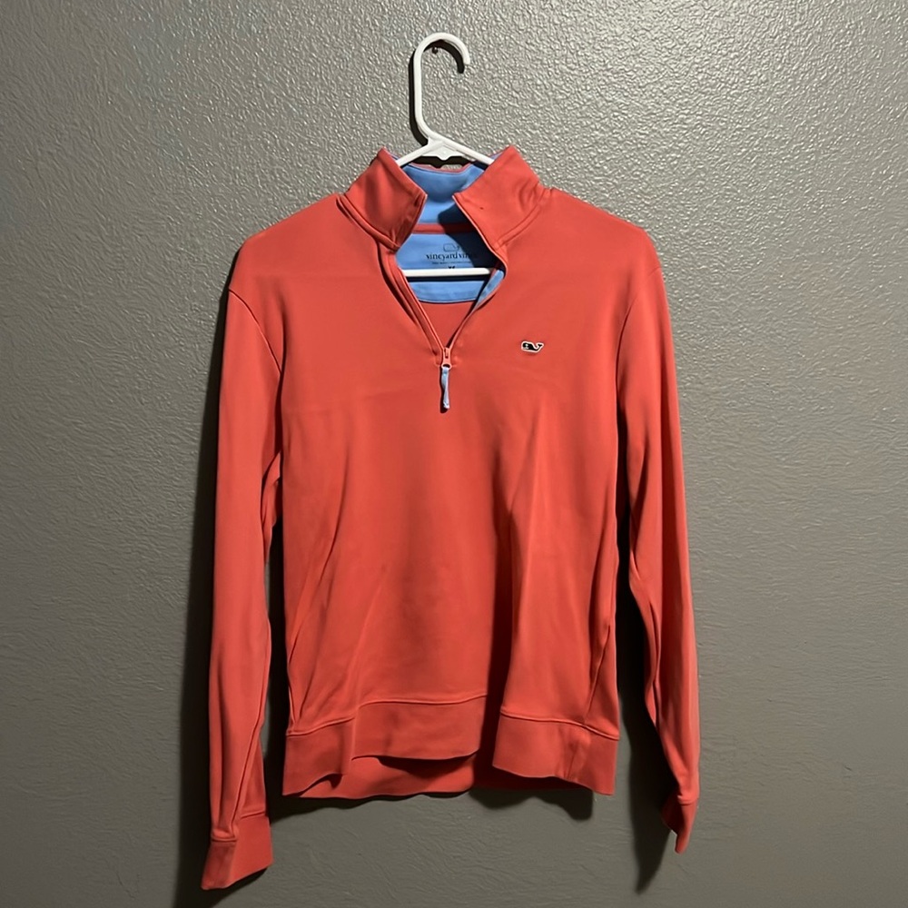 Men’s Salmon Vineyard Vines Quarterzip